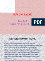 HUKUM PAJAK SEBAGAI BAGIAN HUKUM PUBLIK