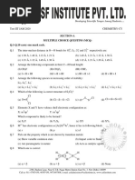 Chemistry-Cy Section-A Multiple Choice Questins (MCQ) Q.1-Q.10 Carry One Mark Each