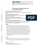 Do Food Systems Innovation Impact Economies and Health