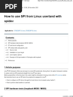 How To Use SPI From Linux Userland With Spidev - Stm32mpu