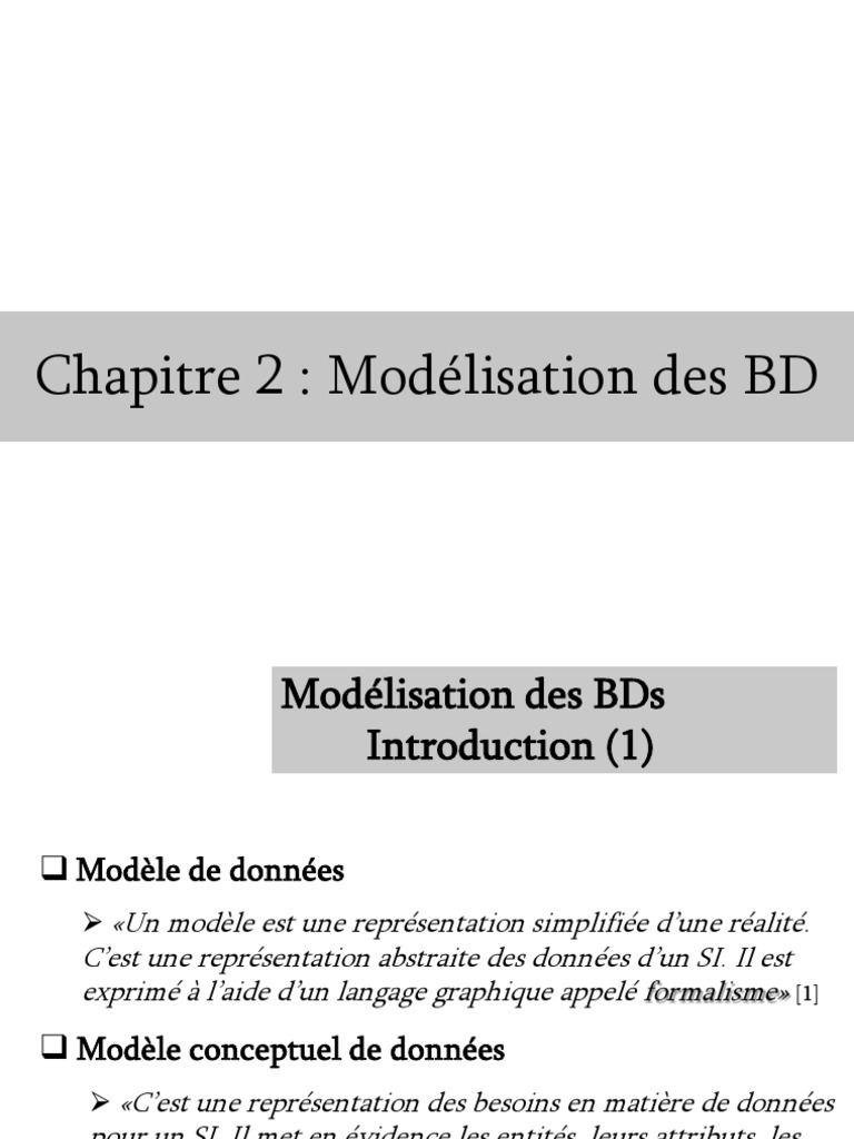 Chapitre - 2 - BD | PDF | Modèle relationnel | Gestion des données