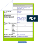 Evaluación inicial SG-SST construcción