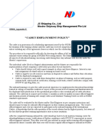 NP033 Appendix E Cadet Employment Policy - (JX) - 20120401