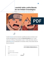 Guia para Assistir Toda A Série Naruto Até Boruto em Ordem Cronológica