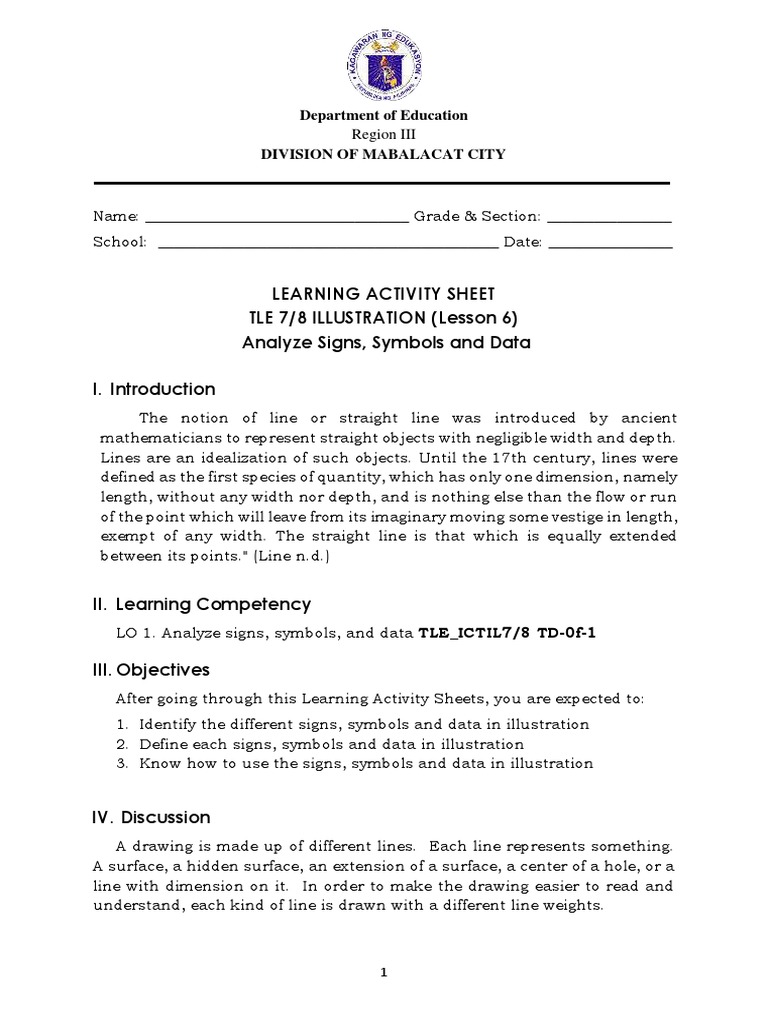 TLE7 8 Illustration Q2 Wk6 Analyze-signs-symbols-and-data-EVALUATION ...
