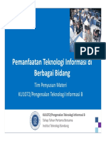 Pemanfaatan TI di Berbagai Bidang