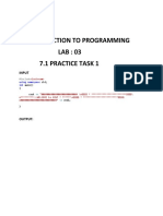 Introduction To Programming