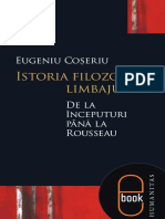 Eugen Coseriu - Istoria Filozofiei Limbajului