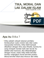 Etika, Moral Dan Akhlak Dalam Islam