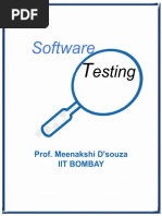 Software Testing NPTEL Notes