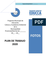 Modelo de Plan de Trabajo 2020