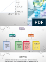 Homogeneous and Heterogenous Mixtures