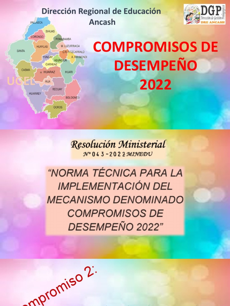Compromisos 2022 Que Correspon A DGP | PDF | Método de enseñanza ...