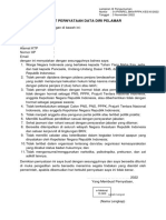 Lampiran III Format Surat Pernyataan Data Diri PPPK Kesehatan BKN 2022