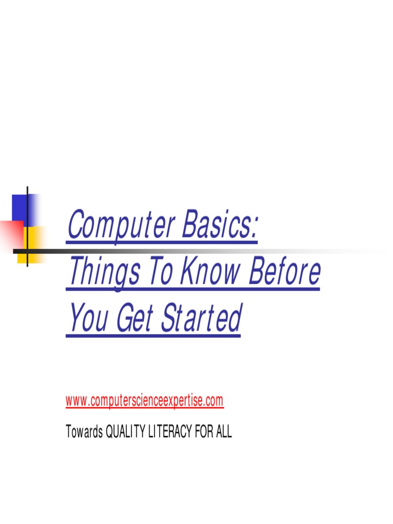 Computer Basics | PDF | Copyright | Computer File
