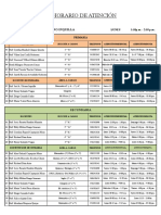 Horario Atencion Padres de Familia 2022