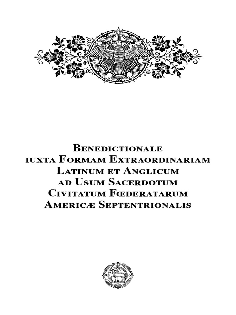 Extraordinary form benedictionale usa draft 4 pdf blessing worship