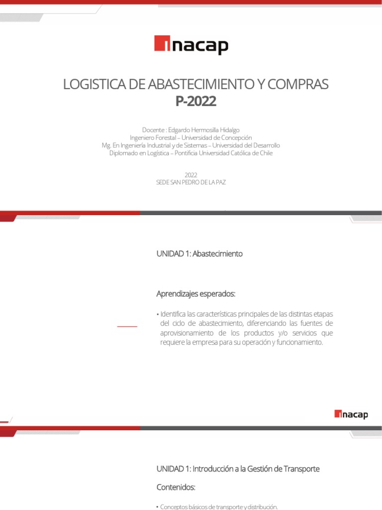 Logística de Abastecimiento y Compras | PDF | Logística | Gestión de la ...