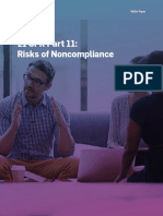 21 CFR Part 11 Risk of Non Compliance