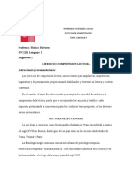 Ejercicio de Comprensión Lectora Anthony Hernandez