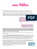 Ciência Política Resumo 1º Mini-Teste