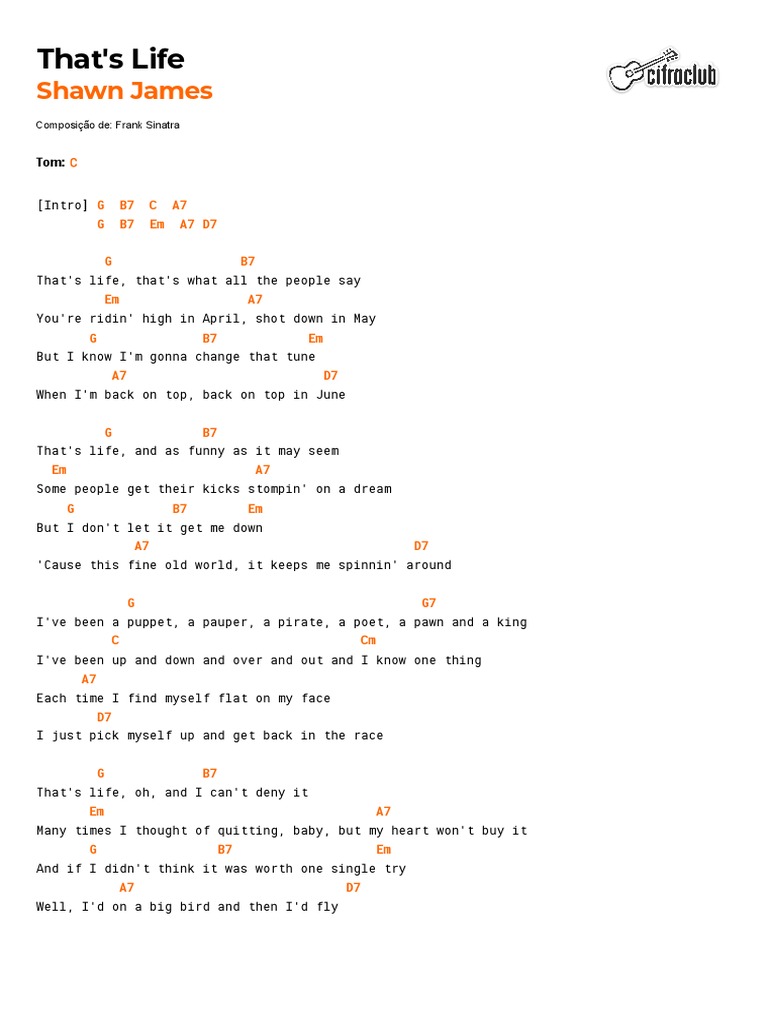 Shawn James That's Life PDF