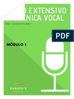 Curso Extensivo de Técnica Vocal