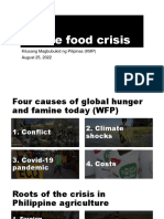 On The Food Crisis (Aug 25)