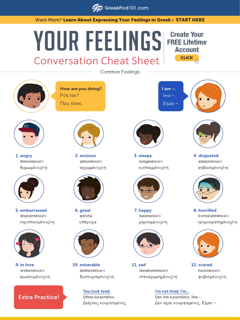 Greek As A Foreign Language Vocabulary Template B1 PDF