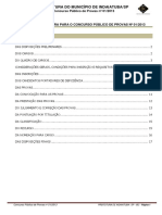 Prefeitura Do Município de Indaiatuba/Sp: Concurso Público de Provas Nº 01/2013