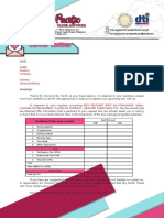 Document Template Tour Package