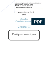 Chapitre II - Portiques Isostatiques