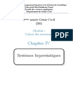 Chapitre IV - Systèmes Hyperstatiques
