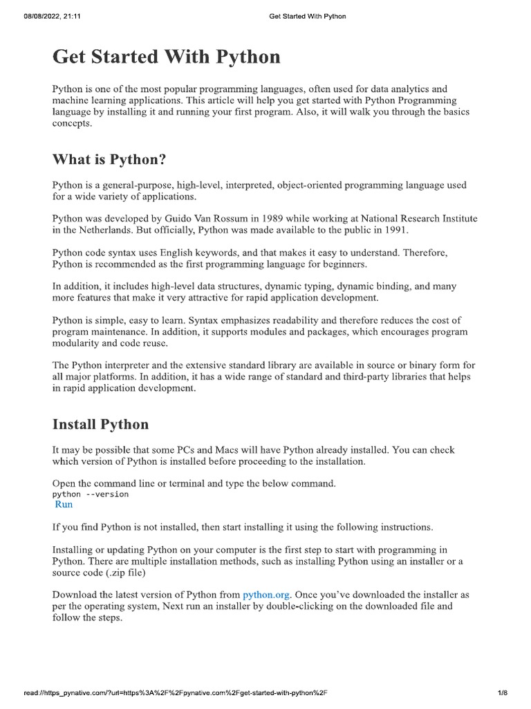 PYnative Python | PDF | Method (Computer Programming) | Programming
