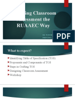 Designing Classroom Assessment The RUAAEC Way