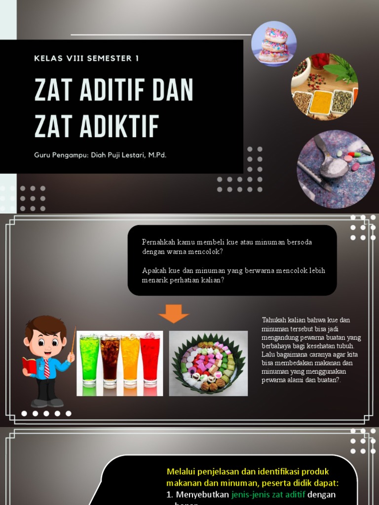 Zat Aditif dalam Makanan dan Minuman | PDF
