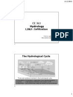 Hydrology: L2&3: Infiltration