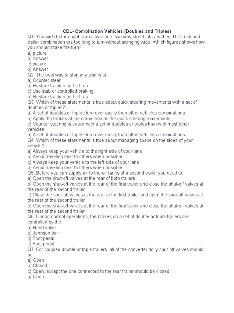 Vehicles (Doubles and Triples) PDF Trailer (Vehicle