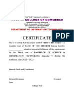 Certificate BSC IT