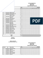 Daftar Hadir Kelas VII A, B, C dan VIII A Bulan Juli 2022