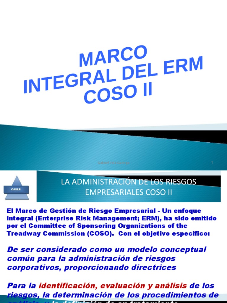 Gestión de Riesgos Empresariales COSO II | PDF | Riesgo | Business