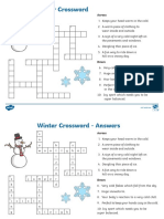 Winter Crossword