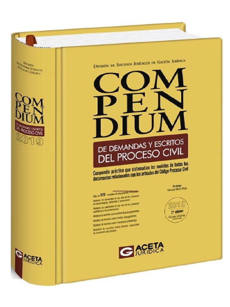 Compendium de Demandas y Escritos 2019 AMARILLO Final Listo | PDF