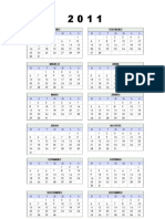 Calendário 2011