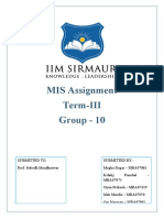 MIS Assignment SectionB Group10