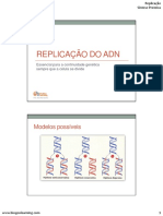 Replicação do ADN e Síntese Proteica