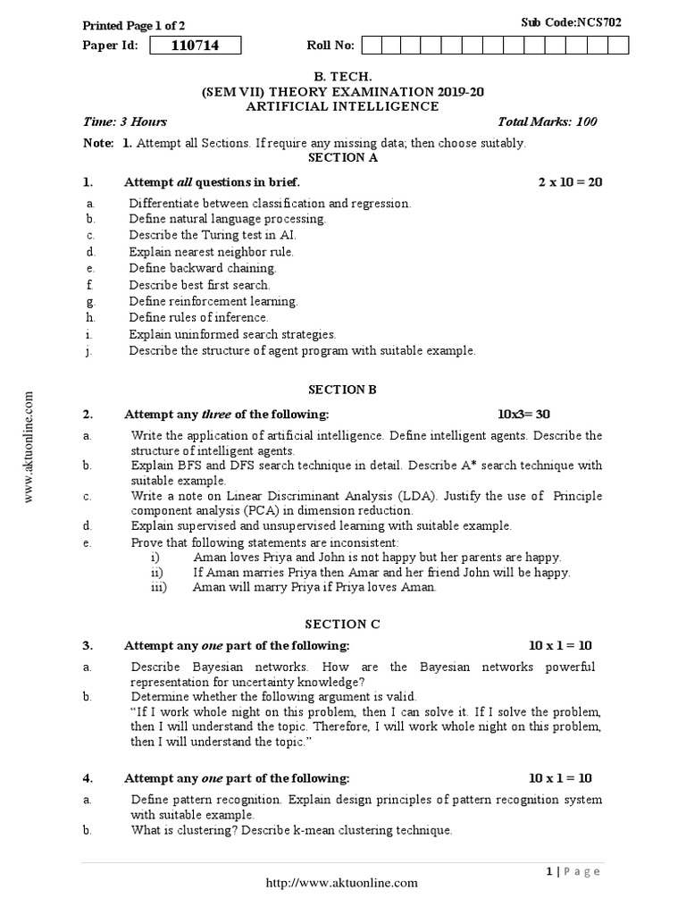 Btech In Artificial Intelligence And Data Science Pdf Technology