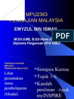 Topik 1 Pengajian Malaysia (Power Point)