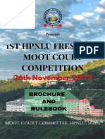 1st HPNLU Freshers' Moot Court Competition, 2022