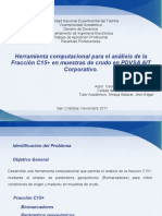Presentación: Herramienta Computacional para El Análisis de La Fracción C15+ en Muestras de Crudo en PDVSA AIT Corporativo.